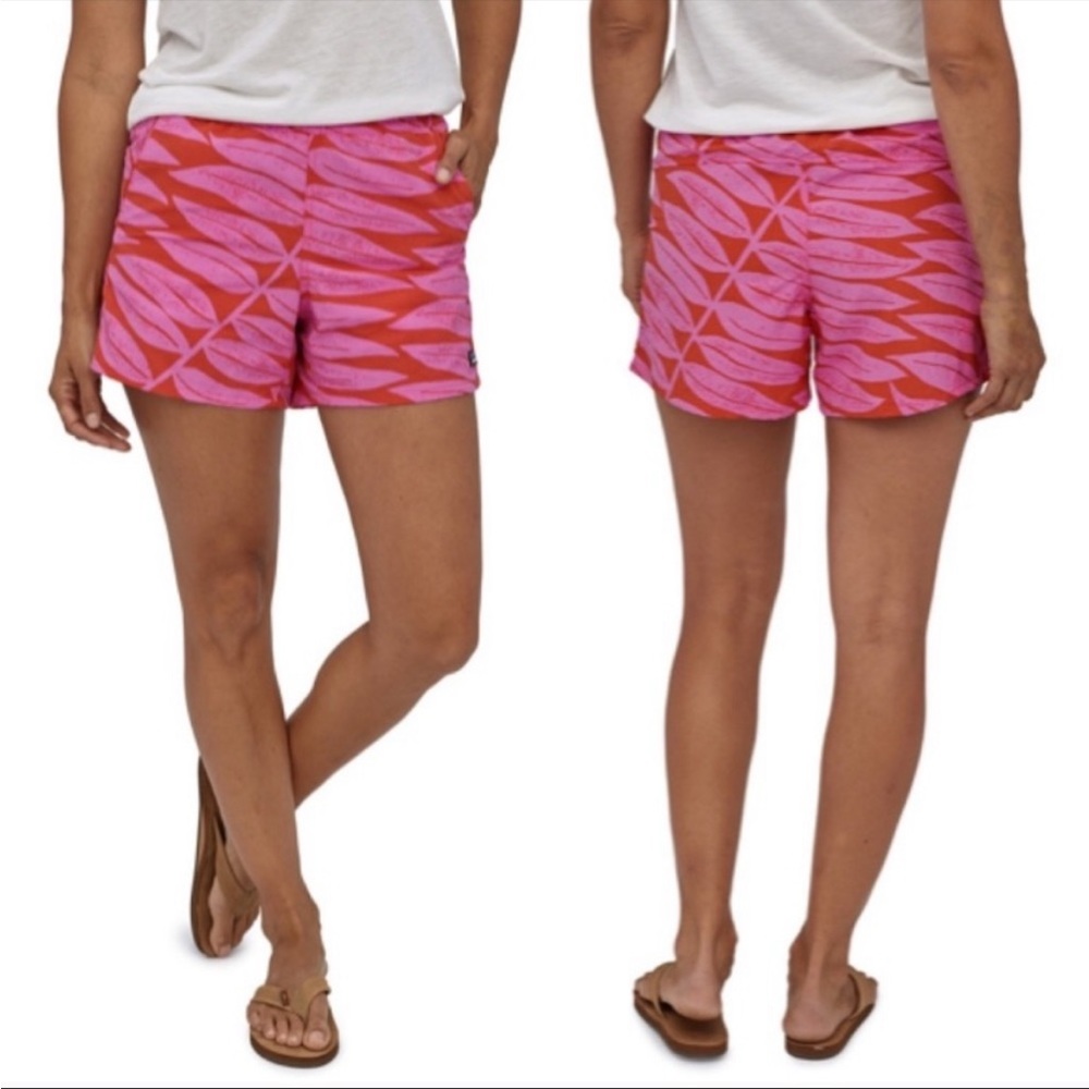 PATAGONIA NWT Size M 5” Baggies Shorts Eucalyptus Fronds